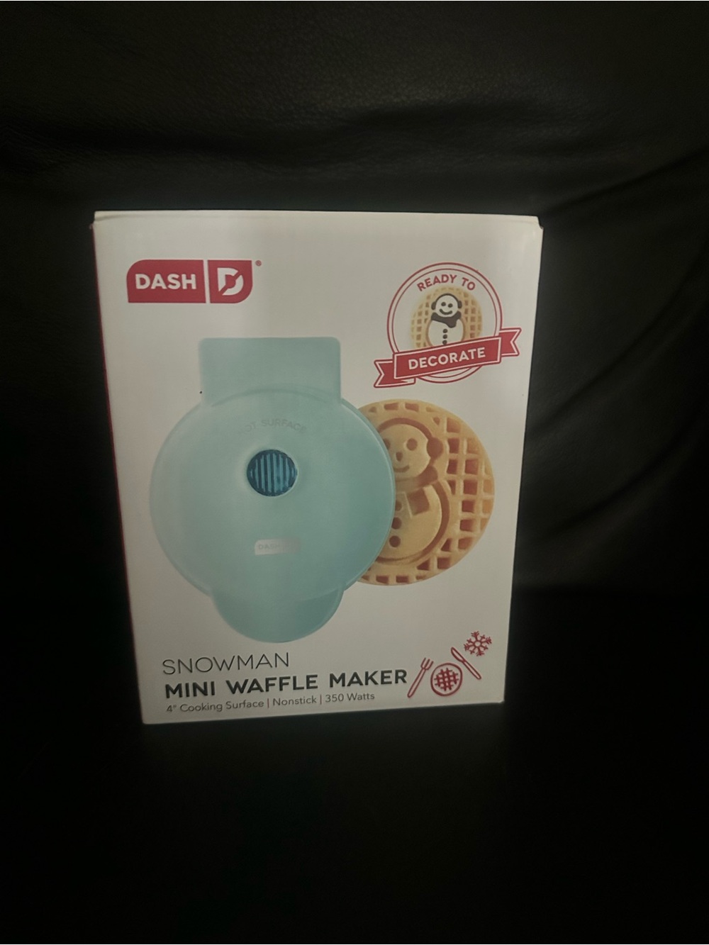 Ash Snowman Mini Waffle Maker - Light Blue